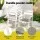 Gardeon 7-Piece White Aluminium Outdoor Dining Set – Seats 6, Weather-Resistant Cushions, Easy Assembly, 1-Year Warranty