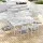 Gardeon 7-Piece White Aluminium Outdoor Dining Set – Seats 6, Weather-Resistant Cushions, Easy Assembly, 1-Year Warranty