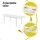 Gardeon 9-Piece Outdoor Dining Set with Extendable Aluminium Table, 8 Chairs and Grey Cushions White