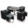 Gardeon 9-Piece Black Wicker Outdoor Dining Set: Steel Frame, Glass Table, Waterproof Cushions for Patio