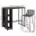 Gardeon Outdoor Bar Set: PE Wicker, Powder-Coated Steel, 2 Stools & Table, UV-Resistant, Easy Assembly, 1-Year Warranty
