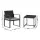 Gardeon 3PC Outdoor Bistro Set: Handwoven PE Rattan, Steel Frame, Tempered Glass Table, Weather-Resistant, Black