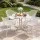 Gardeon 5-Piece Outdoor Dining Set with 80cm Foldable Table and 4 Lightweight PP Chairs White Patio Garden