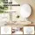 Gardeon 5-Piece Outdoor Dining Set with 80cm Foldable Table and 4 Lightweight PP Chairs White Patio Garden