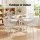 Gardeon 5-Piece Outdoor Dining Set with 80cm Foldable Table and 4 Lightweight PP Chairs White Patio Garden