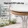 Gardeon 5-Piece Outdoor Dining Set with 80cm Folding Table and Stackable Chairs White Patio Furniture Seats 4
