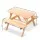 Keezi Kids Wooden Outdoor Picnic Set - Sturdy Fir Wood, Seats 4, Non-Toxic Finish, Indoor/Outdoor Use, Ages 3-8