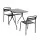 Gardeon 3PC Outdoor Bistro Set: Steel Patio Furniture with Black Powder Finish, Weather-Resistant, Easy Assembly