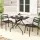 Gardeon 3PC Outdoor Bistro Set: Steel Patio Furniture with Black Powder Finish, Weather-Resistant, Easy Assembly