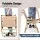 Gardeon Portable Folding Steel Outdoor Camping Chair with Water-Resistant 900D Fabric, 53x67x78cm, Carry Bag Included