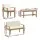 Gardeon 4-Piece Outdoor Sofa Set - Solid Acacia Wood, Water & UV-Resistant Cushions, 4-Seater, Easy Assembly