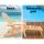 Gardeon 3PC Adirondack Outdoor Set: Hemlock Wood Chairs with Slide-Out Ottoman & Table, Foldable for Patio or Beach