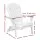 Gardeon Adirondack Foldable Outdoor Chair, Eco-Friendly Hemlock Wood, Wide Armrests, High Back, 87x74.5x87cm, White