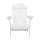 Gardeon Adirondack Foldable Outdoor Chair, Eco-Friendly Hemlock Wood, Wide Armrests, High Back, 87x74.5x87cm, White