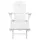 Gardeon Adirondack Wooden Sun Lounge Chair with Ottoman - Foldable, Eco-Friendly Hemlock, White, 150kg Capacity