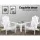 Gardeon 3PC Adirondack Chair Set - White Canadian Hemlock Wood, Eco-Friendly Finish, Sturdy Design, Easy Assembly