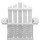Gardeon 3PC Adirondack Chair Set - White Canadian Hemlock Wood, Eco-Friendly Finish, Sturdy Design, Easy Assembly