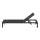 Gardeon Sun Lounger: Black Aluminium Beach Chair with Wheels, Adjustable Backrest, Weather-Resistant, 197cm Long