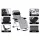 Gardeon Sun Lounge Folding Zero Gravity Chair, Steel Frame, Textilene Seat, Adjustable Recline, Cup Holder, Black