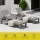 Gardeon Grey Sun Lounge Recliner - Adjustable, UV & Water-Resistant, 190cm, Lightweight Patio Furniture, 150kg Capacity