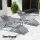 Gardeon 3PC Sun Lounge Set: Grey Steel Frame, UV-Resistant Textilene, Adjustable Backrest, Ideal for Outdoor Relaxation