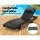 Gardeon Sun Lounge Wicker Lounger - Adjustable Black Outdoor Chair with UV-Resistant Frame & Water-Resistant Cushion