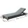 Gardeon Black Wicker Sun Lounge with Wheels - Adjustable Aluminium Frame, UV & Water-Resistant, 185x60cm, 120kg Capacity