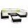 Gardeon 10-Piece Outdoor Sofa Set, Wicker, UV-Resistant, 9-Seater, Black Frame, Beige Cushions, Tempered Glass Table