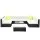 Gardeon 10-Piece Outdoor Sofa Set, Wicker, UV-Resistant, 9-Seater, Black Frame, Beige Cushions, Tempered Glass Table