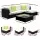 Gardeon 5-Piece Outdoor Sofa Set: UV-Resistant Wicker, Durable Aluminium Frame, Removable Cushions, Glass Table, 4-Seater