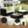 Gardeon 5-Piece Outdoor Sofa Set - UV-Resistant Wicker, Aluminium Frame, Removable Covers, Tempered Glass, Cushions