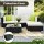 Gardeon 5-Piece Outdoor Sofa Set - UV-Resistant Wicker, Aluminium Frame, Removable Covers, Tempered Glass, Cushions