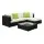 Gardeon 5-Piece Outdoor Sofa Set - UV-Resistant Wicker, Aluminium Frame, Removable Covers, Tempered Glass, Cushions