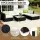 Gardeon 8-Piece Wicker Outdoor Sofa Set with UV-Resistant Cushions and Water-Resistant Cover, Black/Beige, Easy Assembly