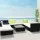 Gardeon 9-Piece Outdoor Sofa Set - UV-Resistant Wicker & Heavy-Duty Aluminium Frame with Removable Cushion Covers