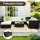 Gardeon 9-Piece Outdoor Wicker Sofa Set – Durable UV-Resistant, Includes Table, Storage Cover, and Cushions