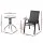 Gardeon 5PC Outdoor Bistro Set, Black, Stackable Chairs & Table, Durable Steel Frame, Weather-Resistant, Easy Assembly