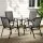 Gardeon 5PC Outdoor Bistro Set, Black, Stackable Chairs & Table, Durable Steel Frame, Weather-Resistant, Easy Assembly