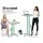 Gardeon Outdoor Adjustable Aluminium Bar Table, 70/110cm, Foldable with Stainless Steel Top and Sturdy Base for Patios