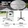 Gardeon Set of 4 Adjustable Outdoor Bar Tables - Stainless Steel Top, Aluminium Base, 70/110cm Heights, Foldable Design