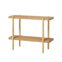 Artiss Sera 92CM Console Table: 2-Tier Pine Wood, Stylish Design with Honeycomb Board, Easy Assembly for Versatile Use