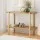 Artiss Sera 92CM Console Table: 2-Tier Pine Wood, Stylish Design with Honeycomb Board, Easy Assembly for Versatile Use