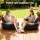 Gardeon Inflatable Chair: Durable Flocked PVC, 70cm, Coffee & Black, with Pump - Perfect for Camping & Indoor Comfort