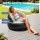 Gardeon Inflatable Chair: Durable Flocked PVC, 70cm, Coffee & Black, with Pump - Perfect for Camping & Indoor Comfort