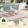 Gardeon 5-Piece Outdoor Sofa Set with Cushions and Glass Tables White Grey