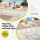 Gardeon 5-Piece Outdoor Sofa Set with Cushions and Glass Tables White Grey