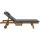Gardeon Wooden Sun Lounge with Adjustable Backrest, Wheels, Grey Cushion, Fir Wood Frame, 195x68x89cm, Outdoor Day Bed
