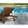 Gardeon Wooden Sun Lounge with Adjustable Backrest, Wheels, Grey Cushion, Fir Wood Frame, 195x68x89cm, Outdoor Day Bed