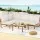 Gardeon 4-Seater Outdoor Wooden Sofa Set Lounge, 5 Piece, Water-Resistant Cushions, Oak Frame, Coffee Table Included