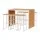 Gardeon 7-Piece Outdoor Bar Set - 6 Seater Patio Bistro with Wood Composite Table & Steel Frame, Easy Assembly